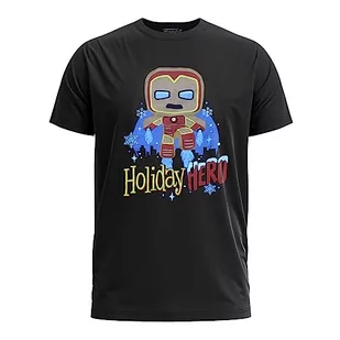 Funko Herbata w pudełku: Marvel Holiday - GB Iron Man - Large - (L) - T-shirt - odzież - pomysł na prezent - top z krótkim rękawem dla dorosłych mężczyzn i kobiet - oficjalni fani towarów handlowych - Herbata - miniaturka - grafika 1