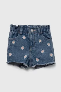 Spodnie i spodenki dla dziewczynek - GAP szorty jeansowe dziecięce kolor niebieski wzorzyste - Gap - grafika 1