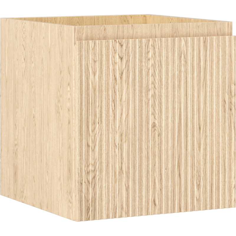 Mexen Rivel szafka łazienkowa podumywalkowa 45 cm, 1 szuflada, ryflowana , dąb - 91A20-04547-1-BF81