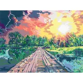 Zabawki kreatywne - CreArt na płótnie: Magiczny Zachód - miniaturka - grafika 1