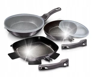 ZESTAW 3 PATELNI GRANITOWYCH BERLINGERHAUS BH-7048 - Zestawy garnków i patelni - miniaturka - grafika 1