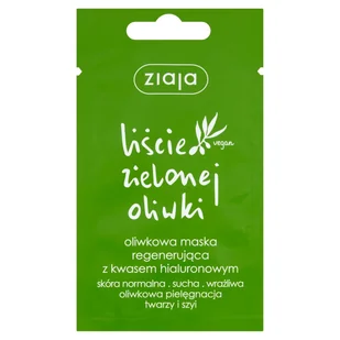 ZIAJA - Oliwkowa maska regenerująca z kwasem hialuronowym - Maseczki do twarzy - miniaturka - grafika 1