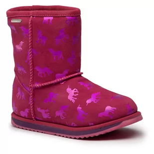 Emu Australia Buty Rainbow Unicorn Brumby K12373 Deep Pink - Śniegowce damskie - miniaturka - grafika 1