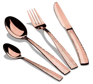 Komplet złotych sztućców w stylu glamour N9-G04 - Zestawy sztućców - miniaturka - grafika 1