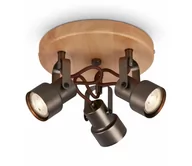 Lampy sufitowe - Briloner 2872-035 - LED Oświetlenie punktowe SPOTLIGHT 3xGU10/5W/230V brązowe - miniaturka - grafika 1