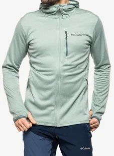 Bluza rozpinana Columbia Park View Fleece Full ZIp Hoodie - niagara heather - Bluzy sportowe męskie - miniaturka - grafika 1