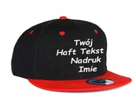 Czapki i chusty sportowe męskie - CZAPKA PROSTY DASZEK HAFT LOGO Z NAPISEM NADRUKIEM - miniaturka - grafika 1