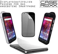 Etui i futerały do telefonów - caseroxx ochronne etui TPU kompatybilne z Gigaset GX4 / GX4 Pro, gumowe etui na telefon komórkowy z czerwoną osłoną ekranu - miniaturka - grafika 1