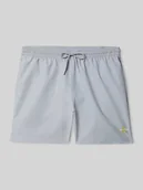 Kąpielówki męskie - Spodenki kąpielowe z detal z logo - miniaturka - grafika 1