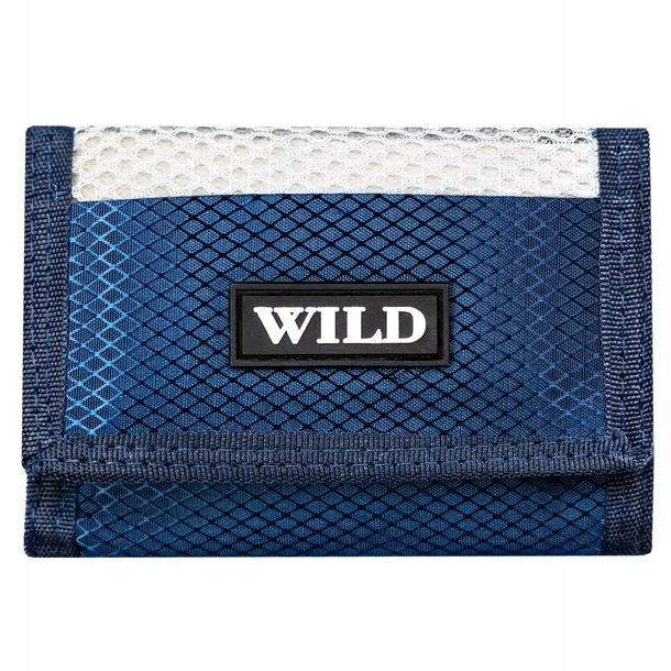 Portfel młodzieżowy sportowy materiałowy na rzep karabińczyk Always Wild