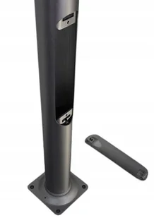 SŁUP OŚWIETLENIOWY ALUMINIOWY LATARNIA MASZT SAL-4 anodowany inox C45 - Lampy ogrodowe - miniaturka - grafika 1