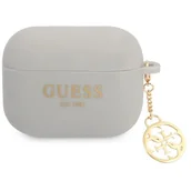 Akcesoria do słuchawek - Guess Guess GUAPLSC4EG AirPods Pro cover szary/grey Silicone Charm 4G Collection GUE001948-0 - miniaturka - grafika 1