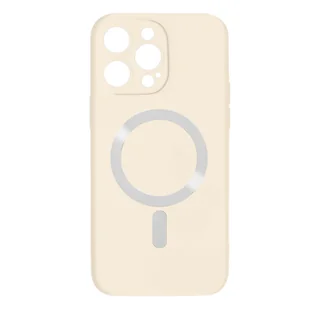 Etui kompatybilne z Magsafe do iPhone'a 14 Pro Półsztywne, miękkie w dotyku, białe - Etui i futerały do telefonów - miniaturka - grafika 1