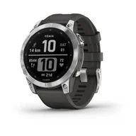 Garmin Garmin Fenix 7 srebrny z grafitowym paskiem