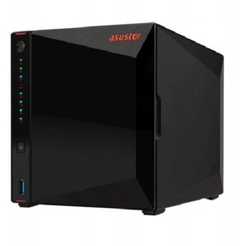 Serwer plików Asustor NIMBUSTOR 4 GEN2 AS5404T 4-bay, Intel Celeron N5105 Quad-Core 2.0GHz, 16GB RAM DDR4. 2x2.5 GbE LAN, 3x USB 3.2. HDMI 2.0B, 4 x M.2 NVMe