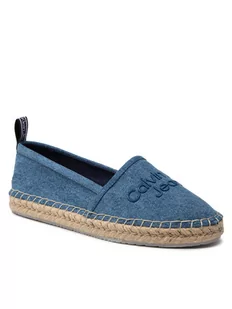 Calvin Klein Jeans Espadryle Espadrilles Denim YW0YW00577 Niebieski - Espadryle damskie - miniaturka - grafika 1