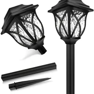 Lampy ogrodowe - Latarnia Latarenka Dekoracyjna Lampa Ogrodowa Solarna Ciepła Barwa - miniaturka - grafika 1