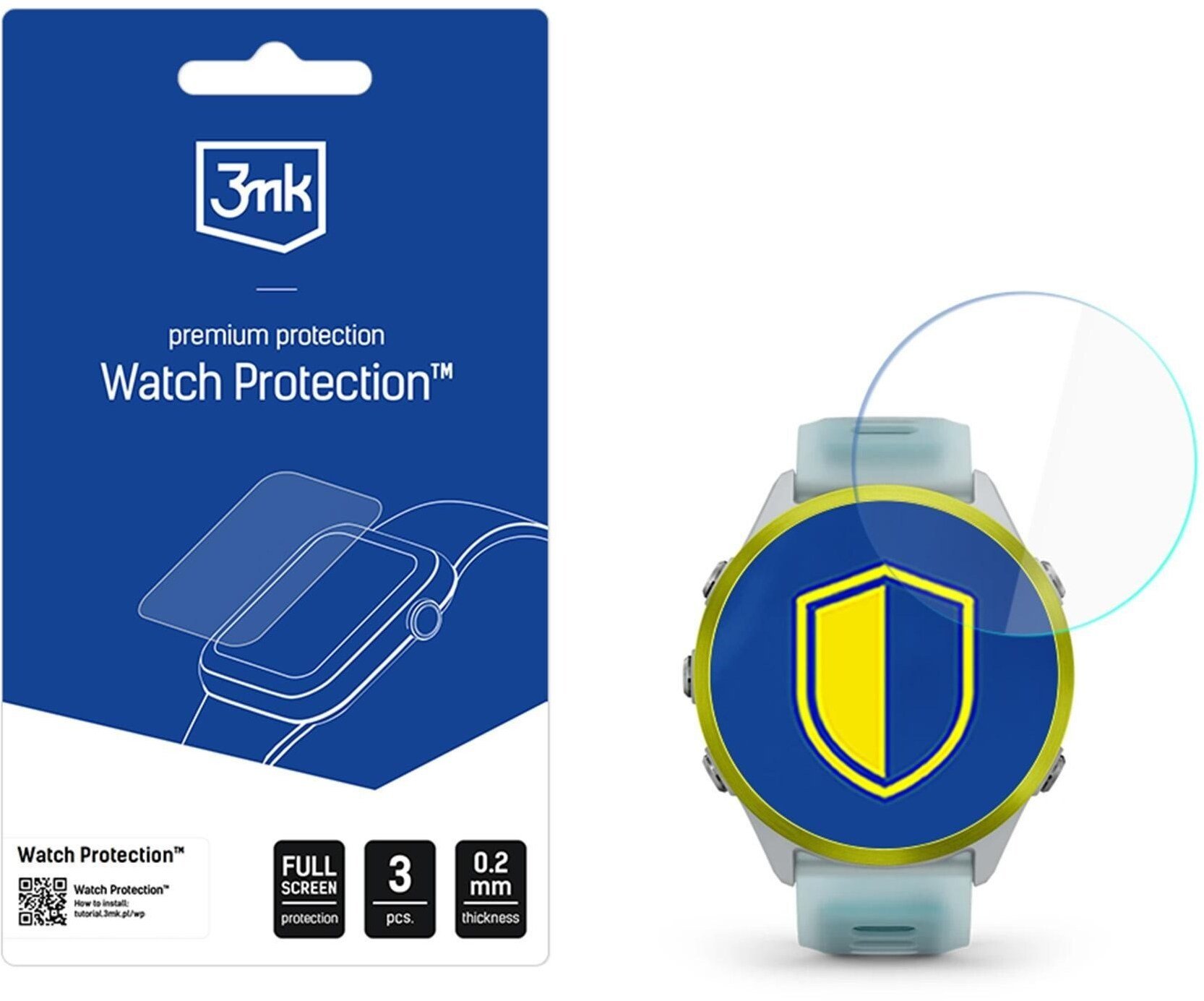 Folia 3MK ARC Watch Fullscreen do Motorola Moto Watch 47mm