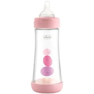 Butelki dla niemowląt - Chicco 122110 BUTELKA PERFECT5 300ML DZIEWCZYNKA 4+ - miniaturka - grafika 1