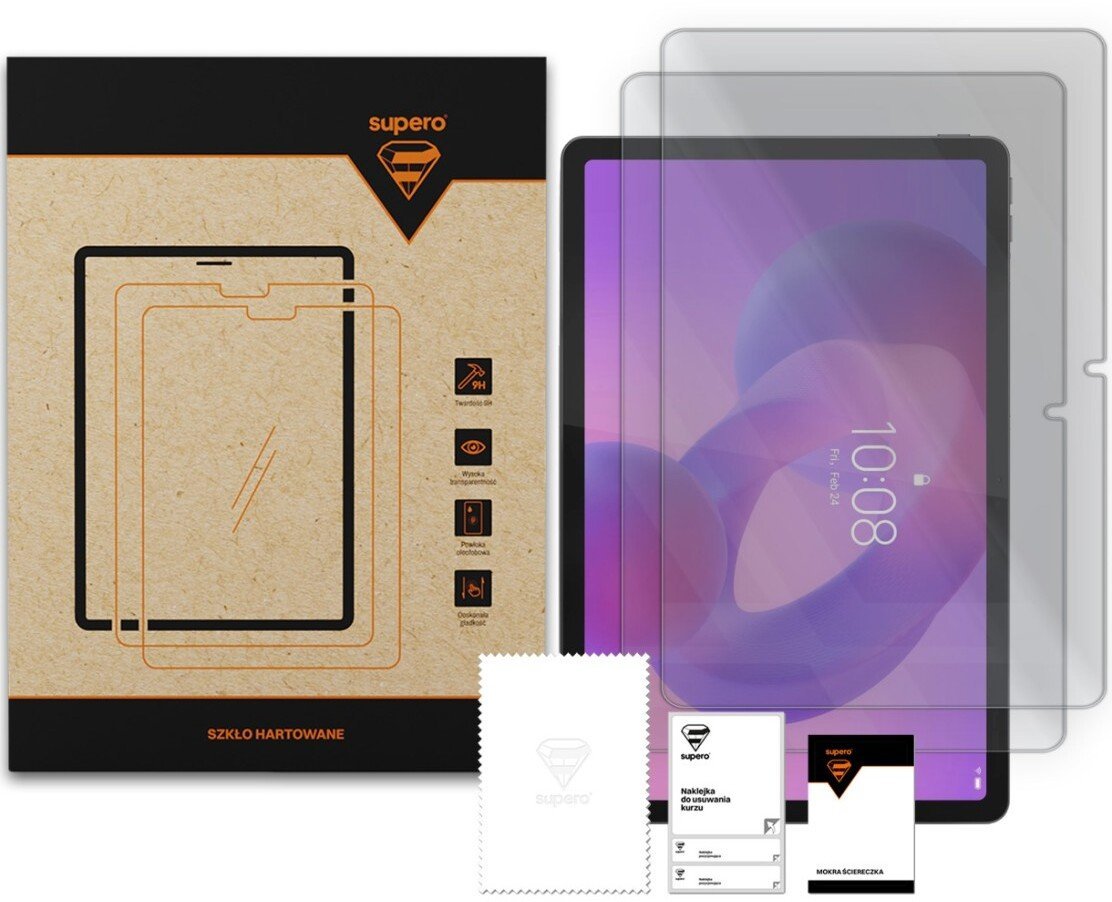 Szkło hartowane Supero do Lenovo Idea Tab 11 TB-336, 2 szt.