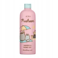 Kosmetyki kąpielowe dla dzieci - PUSHEEN Szampon i Żel pod Prysznic Truskawka 500ml - miniaturka - grafika 1