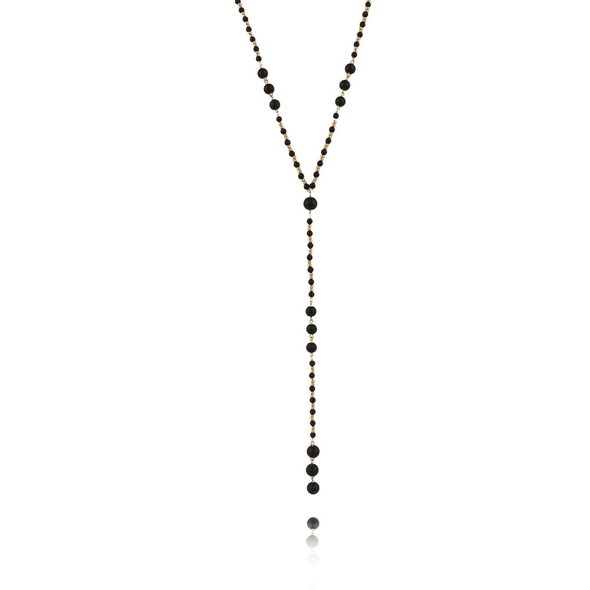 Naszyjnik z onyksów z kolekcji Dalila (C23/ZWE/33/1AU)