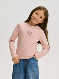 Reserved - Koszulka z nadrukiem - różowy - Bluzki dla dziewczynek - miniaturka - grafika 1