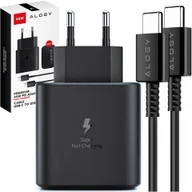 Ładowarki do telefonów - Ładowarka sieciowa USB-C typ C PD Premium szybka 45W 3A + Kabel Type-C 1M Alogy czarna - miniaturka - grafika 1