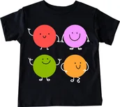 Koszulki dla dziewczynek - Czarna koszulka dla dziecka na DZIEŃ KROPKI - miniaturka - grafika 1