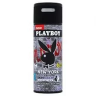 Dezodoranty i antyperspiranty męskie - Playboy Dezodorant w spray'u New York 150ml - miniaturka - grafika 1