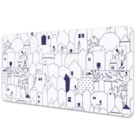Podkładki na biurko - Podkład ochronny na biurko Szkicowane miasto 100x50 cm - miniaturka - grafika 1