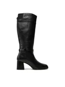 Kozaki damskie - Geox Kozaki Walk Pleasure 55D D46XBD 00043 C9999 Czarny - miniaturka - grafika 1