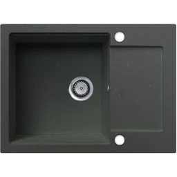 EOS Zlewozmywak granitowy UNITO z ociekaczem (szary metalik) - Zlewozmywaki EOS Zlewozmywak granitowy UNITO z ociekaczem (szary metalik) - Zlewozmywaki - miniaturka - grafika 1