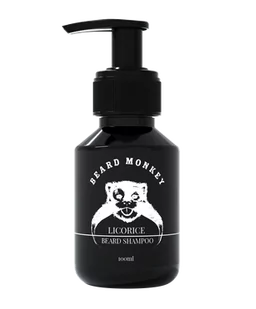 Beard Monkey Beard Shampoo Licorice (100ml) - Kosmetyki i akcesoria do pielęgnacji brody - miniaturka - grafika 1