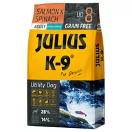 Sucha karma dla psów - JULIUS K-9 Adult, łosoś i szpinak - 10 kg - miniaturka - grafika 1