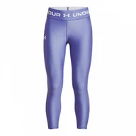 Legginsy - Dziewczęce legginsy treningowe UNDER ARMOUR HeatGear Armour Ankle Crop - fioletowe - miniaturka - grafika 1