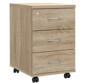 Szafki biurowe - Elior Kontenerek Biurowy Z Szufladami Na Klucz Dąb Sonoma M3-H53 - miniaturka - grafika 1