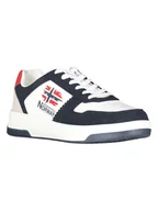 Trampki męskie - Geographical Norway Sneakersy "Orty" w kolorze biało-granatowym - miniaturka - grafika 1