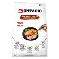 Sucha karma dla kotów - ONTARIO Cat Sterilised 7+ 2kg / Pokarm dla kotów sterylizowanych w wieku powyżej 7 lat (213-10835) - miniaturka - grafika 1