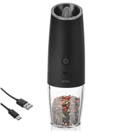 Młynki do soli i pieprzu - Młynek do soli i pieprzu przypraw elektryczny z ładowarką 20cm ORION 130234 - miniaturka - grafika 1