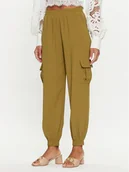 Spodnie damskie - Silvian Heach Spodnie cargo GPP24421PA Khaki Regular Fit - miniaturka - grafika 1