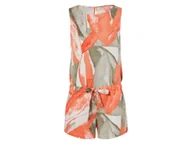 Kombinezony - esmara® Kombinezon damski z lnu i wiskozy (morelowy/beżowy, 34) - miniaturka - grafika 1