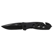 Noże - Nóż składany ratowniczy MFH Fox Outdoor Stonewashed Black (45821) - miniaturka - grafika 1