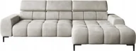 Sofy i kanapy - DomoHome Narożnik tapicerowany w kształcie litery L prawy bok 177x270 cm Narożnik z funkcją spania Sofa rozkładana Funkcja spania Małe 3 siedziska Regulowane zagłówki Regulowane siedzisko Beżowy - miniaturka - grafika 1