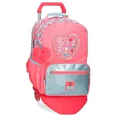 Torby na laptopy - Enso Together Growing plecak szkolny na laptopa z wózkiem, 39,6 cm (15,6 cala), różowy, 32 x 42 x 15 cm, poliester 18,82 l - miniaturka - grafika 1