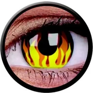 Soczewki kontaktowe - Maxvue Vision Crazy Lens - Flame Hot 2 szt moc 0.00 - miniaturka - grafika 1