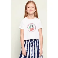 Koszulki dla dziewczynek - Guess T-shirt Cropped Fit - miniaturka - grafika 1
