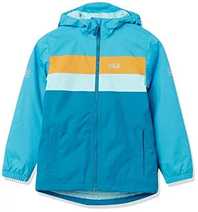 Jack Wolfskin Unisex dziecięca kurtka z czterema jeziorami dla dzieci puchowy płaszcz, Port morski, 140 cm - Kurtki i płaszcze dla chłopców - miniaturka - grafika 1