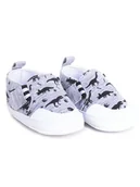 Buty dla dziewczynek - Buciki niemowlęce niechodki na rzepy dinozaury  6-12 miesięcy - miniaturka - grafika 1