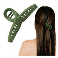 Ozdoby do włosów - Klamra do Włosów Zielona Długa Spinka Francuska Matowa Lekka i Wytrzymała - miniaturka - grafika 1